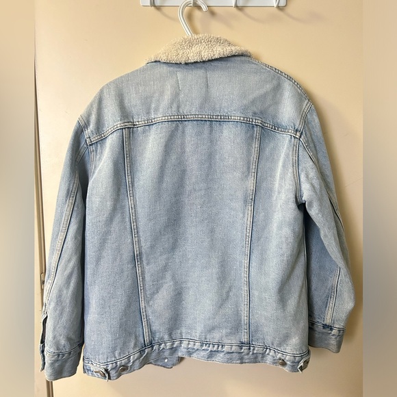 Wilfred Free Sherpa Lined Denim Jacket - Picture 2 of 3